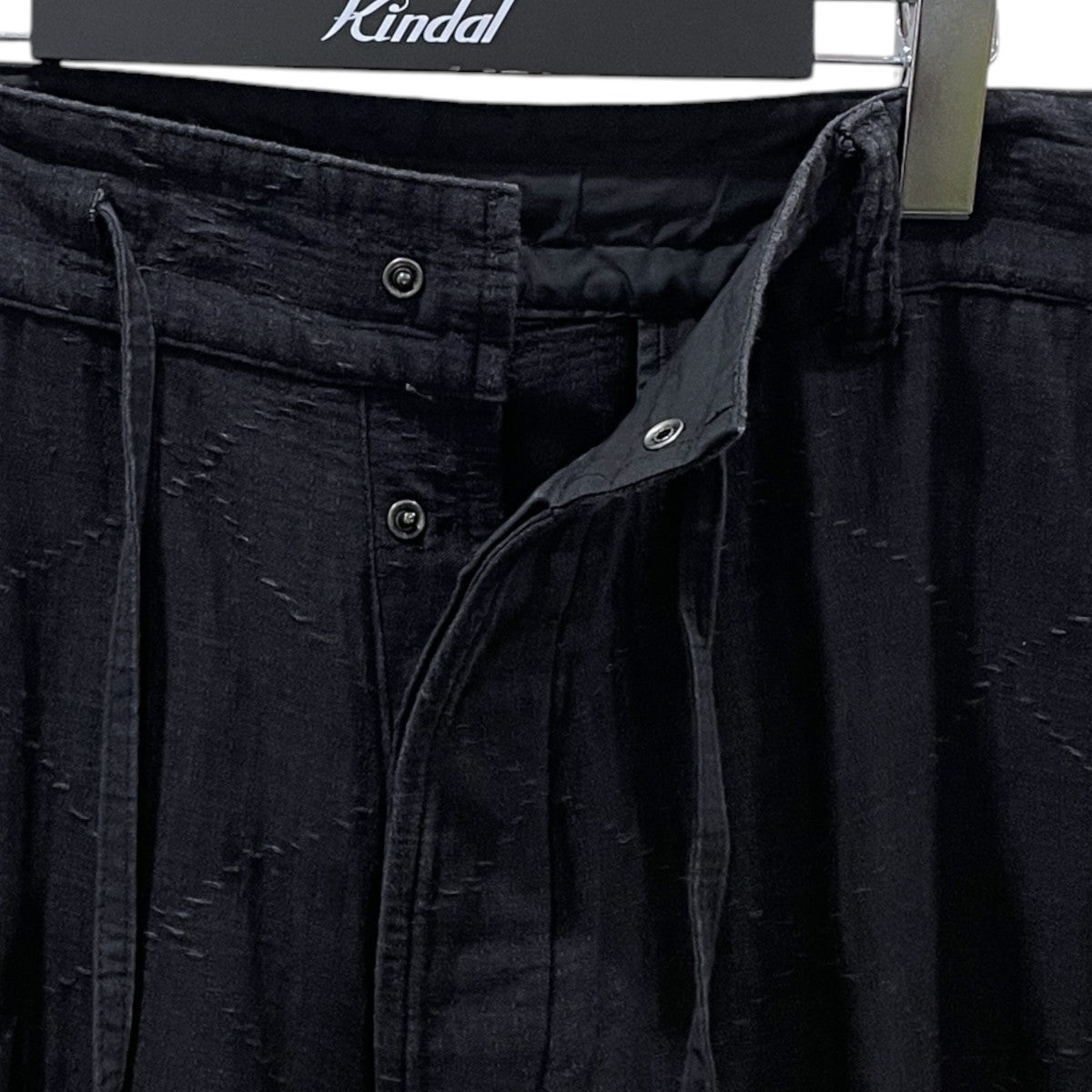 ダイヤ柄刺し子ストレッチワイドパンツ SASHIKO STRETCH WIDE PANTS