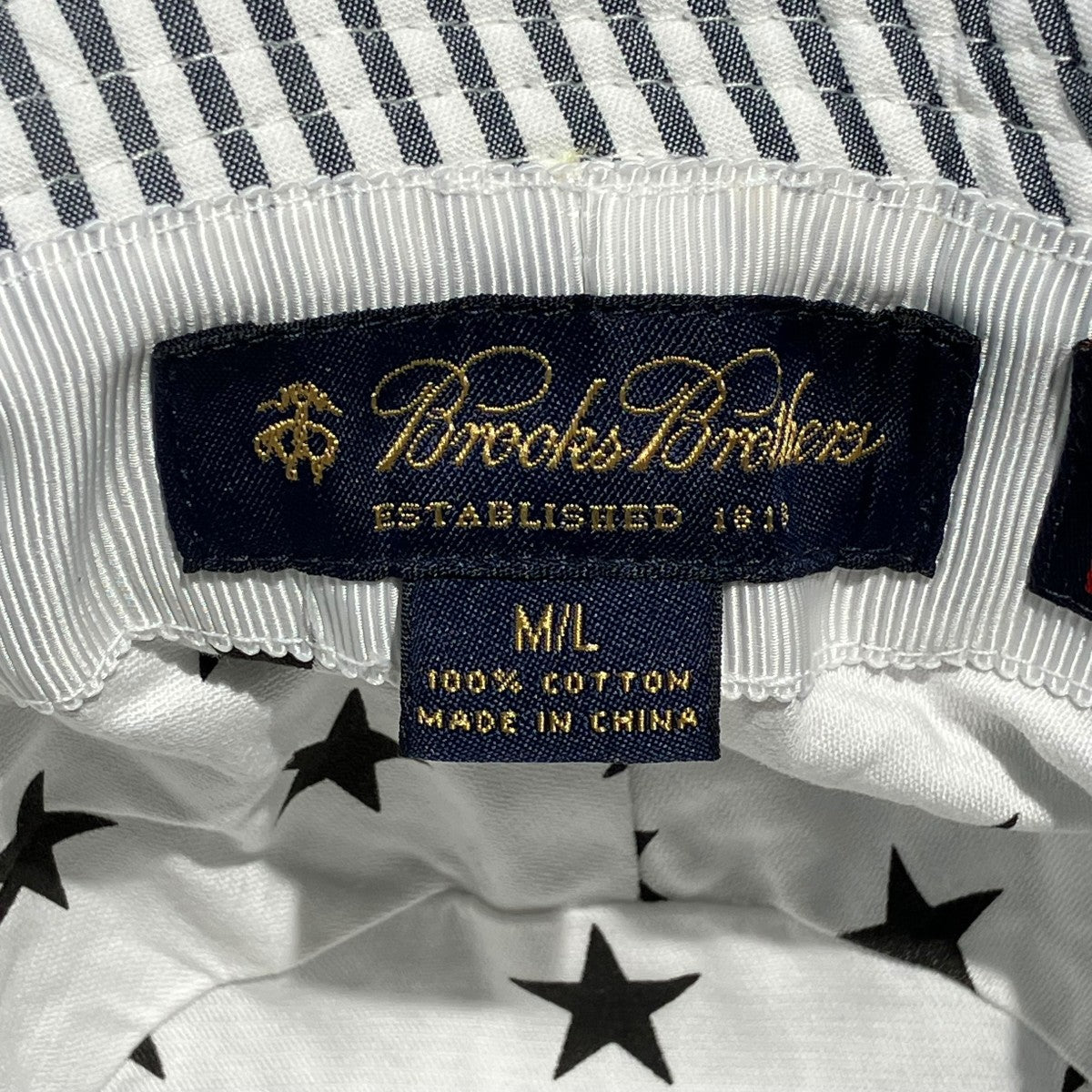 Supreme×BROOKS BROTHERS Seersucker Bucket Hatバケットハット 古着・中古-6枚目のアイテム画像