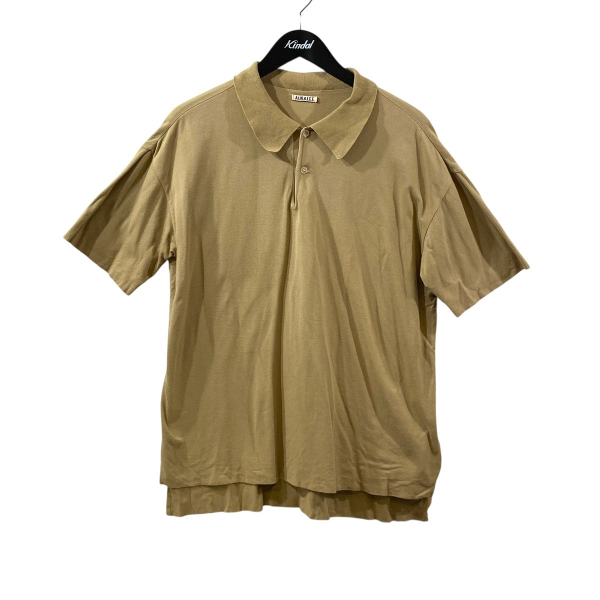 AURALEE PIQUE DOUBLE CLOTH POLO半袖ポロシャツA7SP01HK 古着・中古-1枚目のアイテム画像
