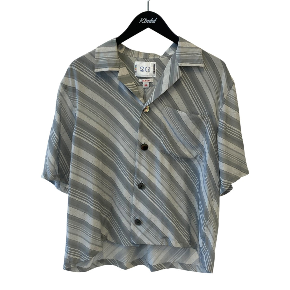 MASU 2G VASE PATTERN SHIRTS WHITE半袖シャツMFSS-SH0121G 古着・中古-1枚目のアイテム画像