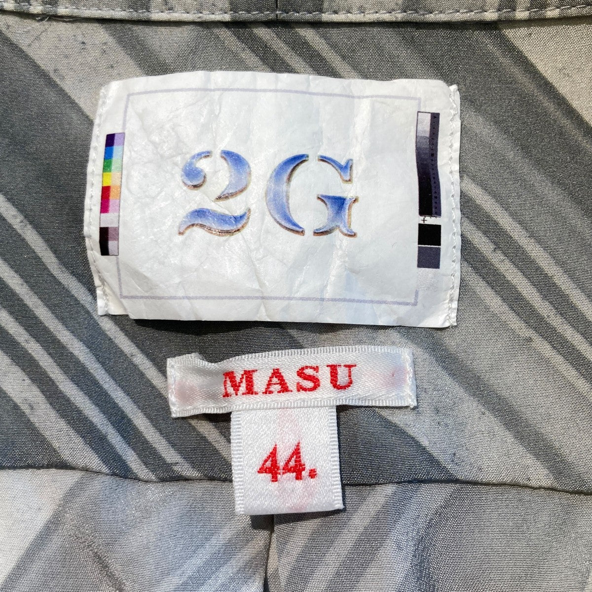 MASU 2G VASE PATTERN SHIRTS WHITE半袖シャツMFSS-SH0121G 古着・中古-5枚目のアイテム画像