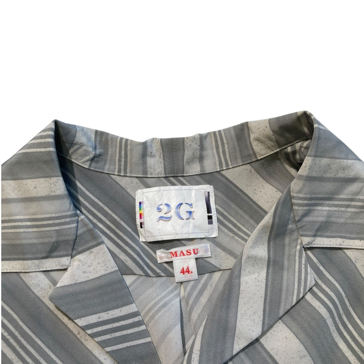 MASU 2G VASE PATTERN SHIRTS WHITE半袖シャツMFSS-SH0121G 古着・中古-7枚目のアイテム画像