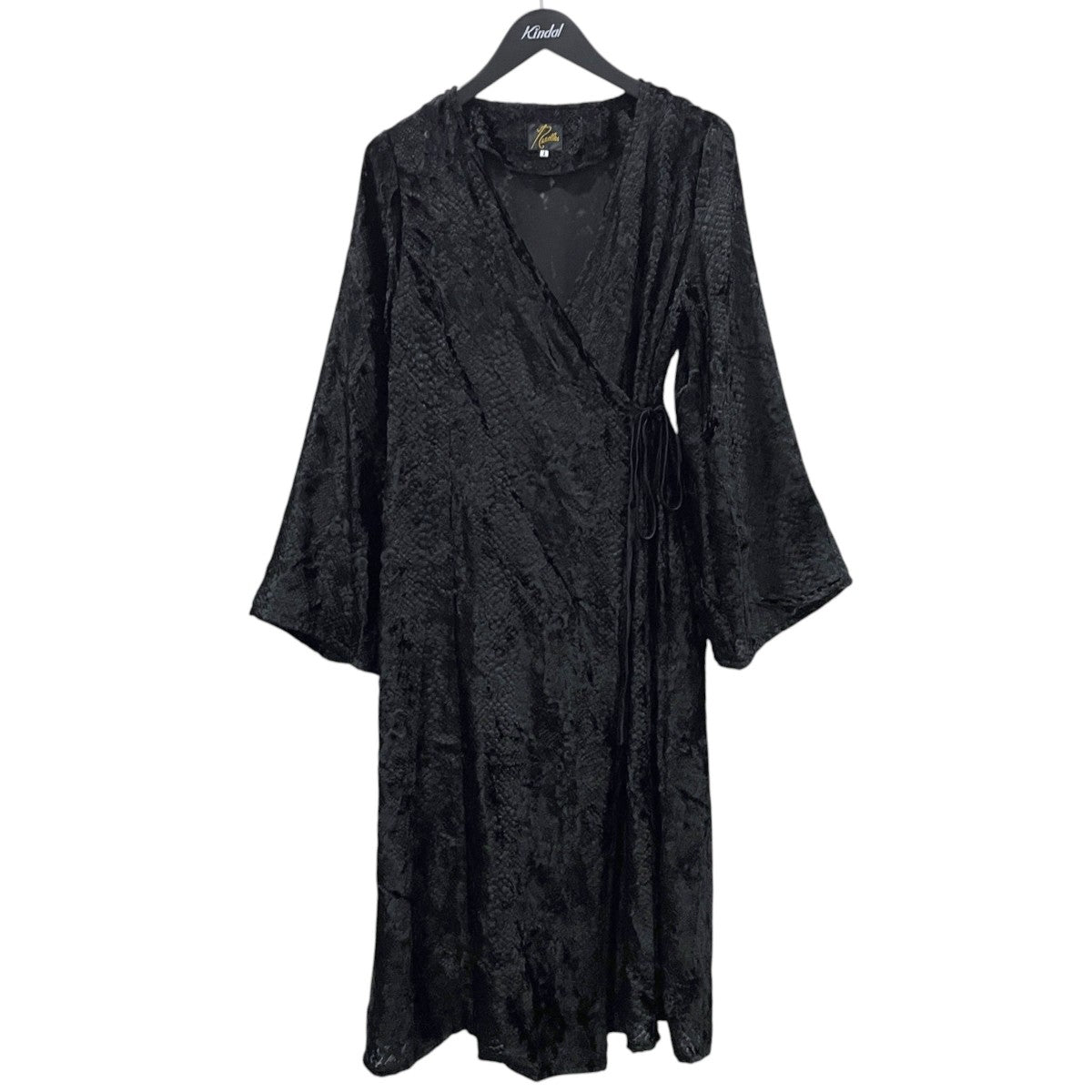 22SS ラップワンピース Wrap Dress ? Burnout Velvet ラップドレス バーンアウトベルベット JO156