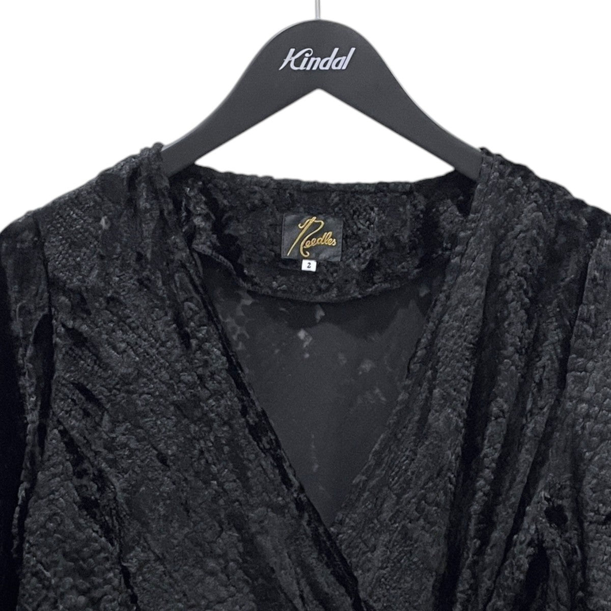 22SS ラップワンピース Wrap Dress ? Burnout Velvet ラップドレス バーンアウトベルベット JO156