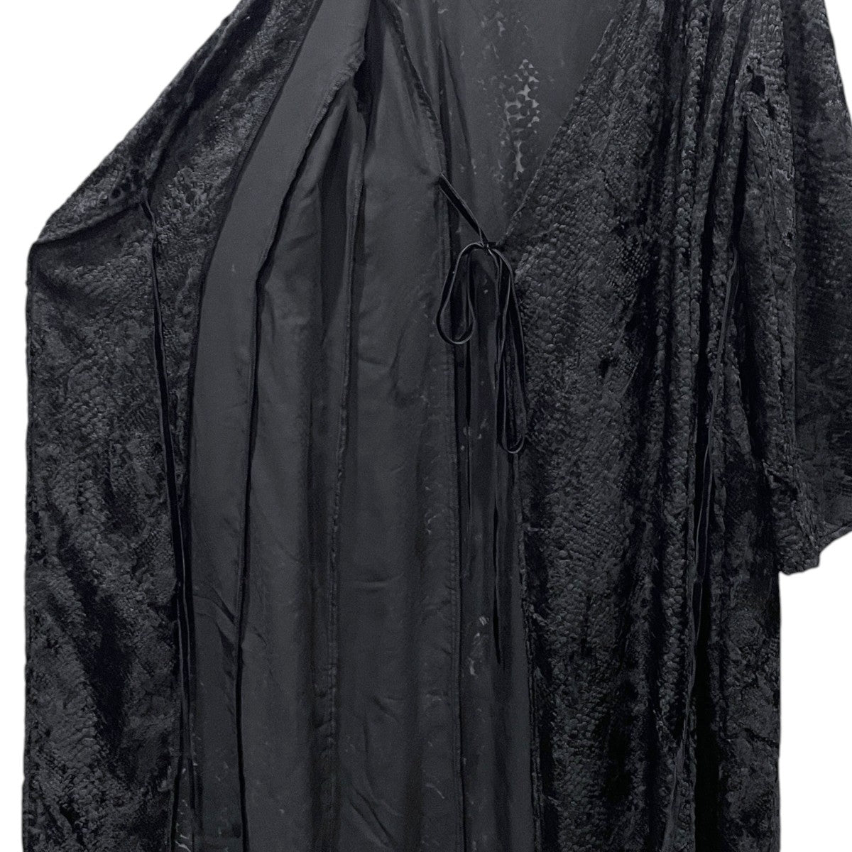 22SS ラップワンピース Wrap Dress ? Burnout Velvet ラップドレス バーンアウトベルベット JO156