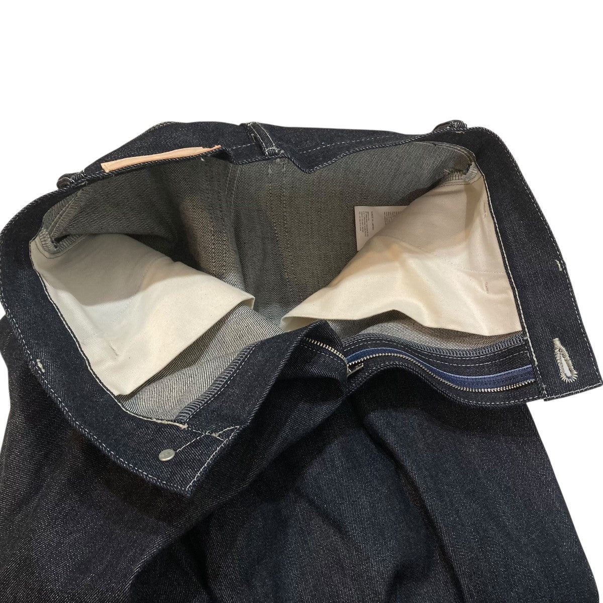 Graphpaper Selvage Denim Two Tuck Wide PantsデニムパンツGL261-40062RB 古着・中古-7枚目のアイテム画像