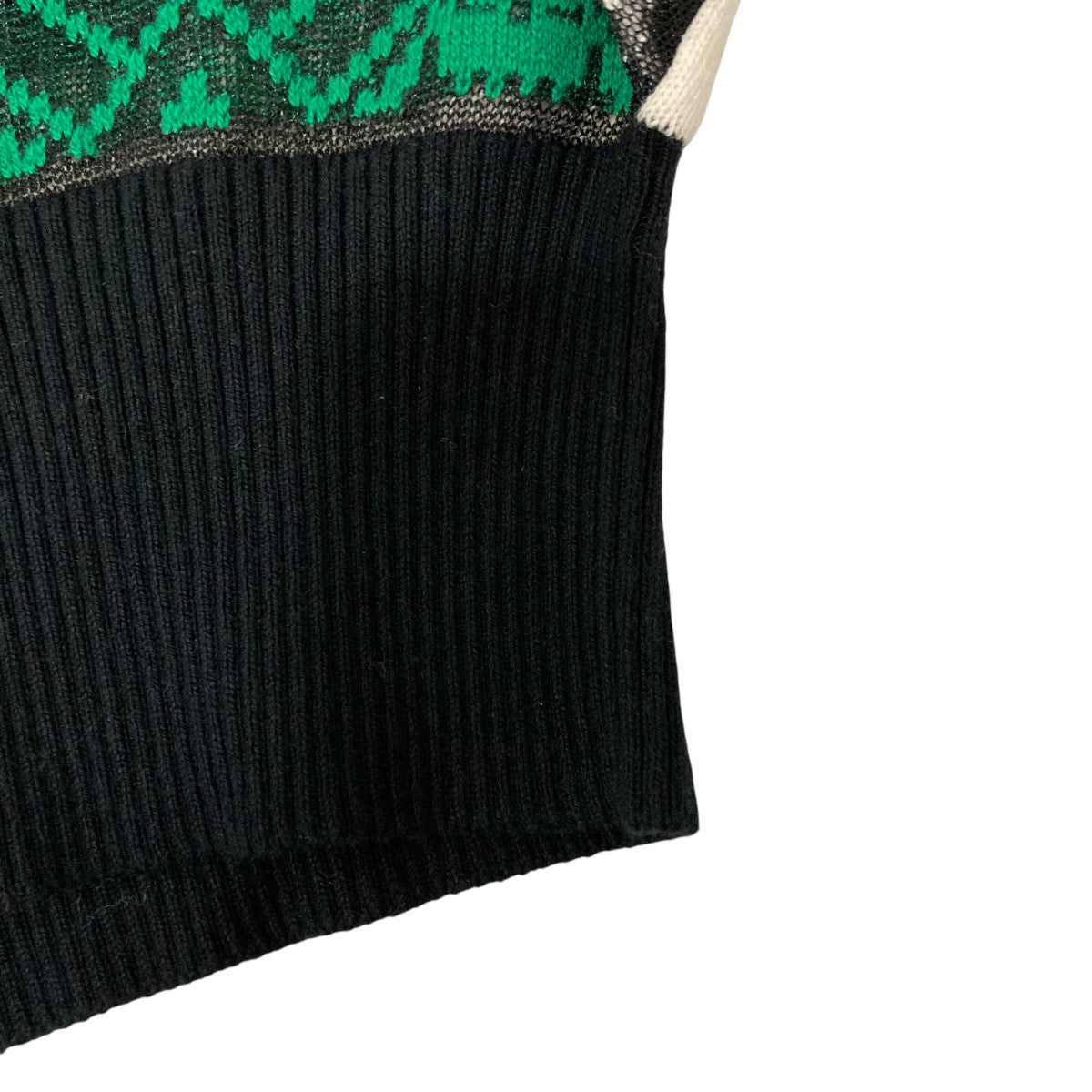 Rug Jacquard Knit Pullover長袖ニット2205997
