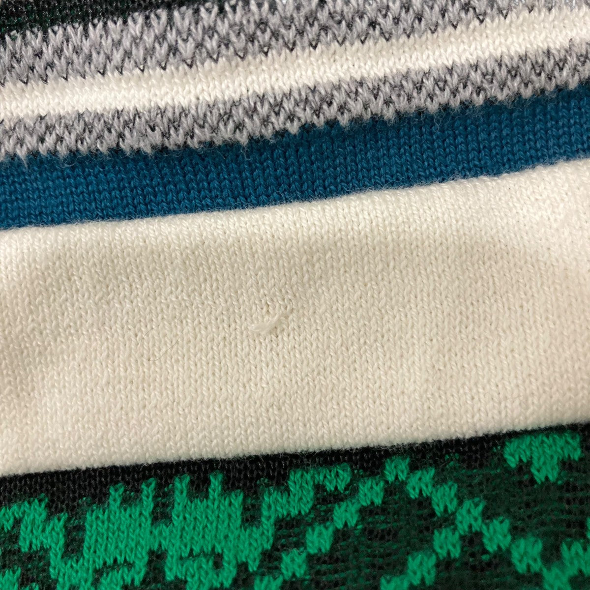 Rug Jacquard Knit Pullover長袖ニット2205997