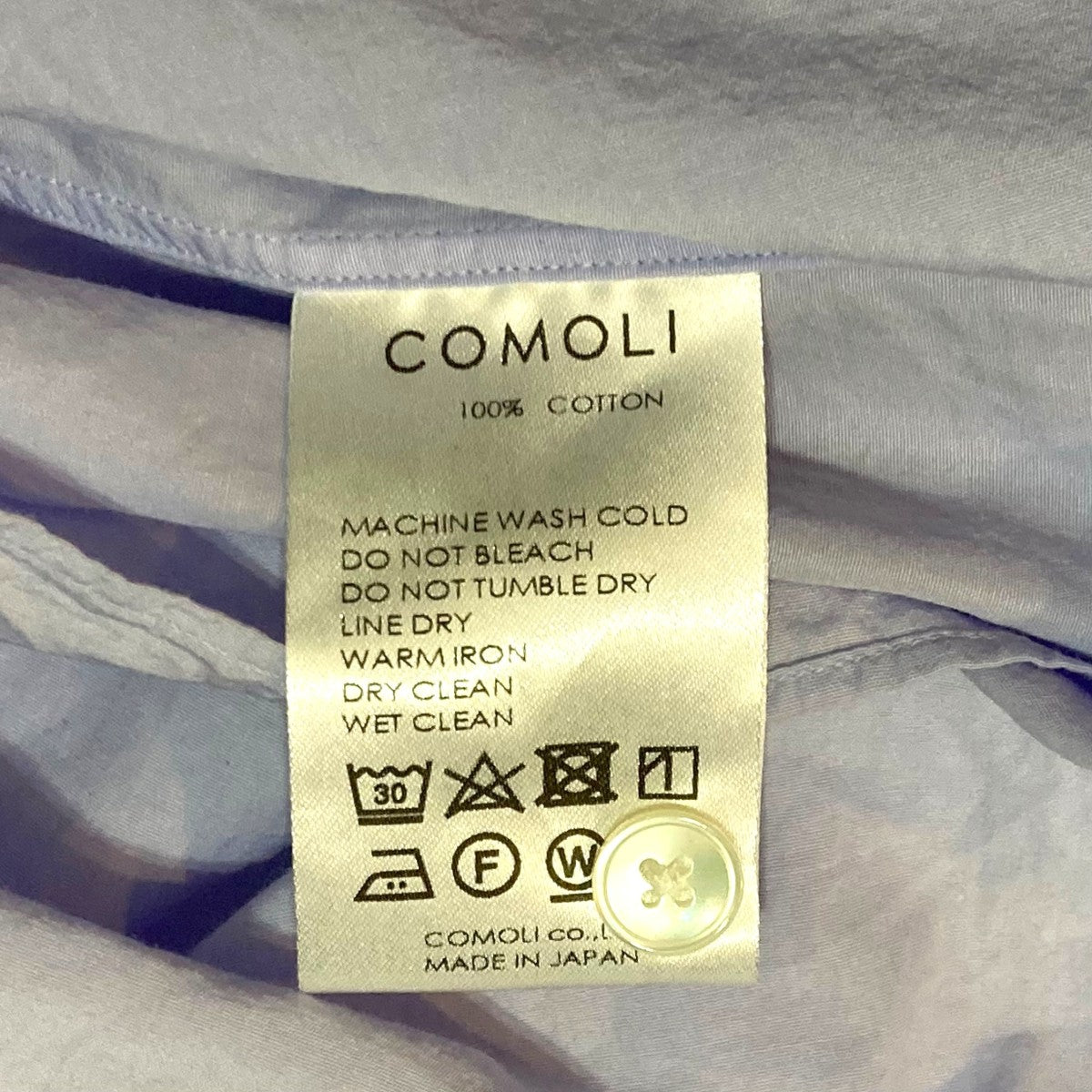 COMOLI シャツワンピースX01-02003 古着・中古-7枚目のアイテム画像