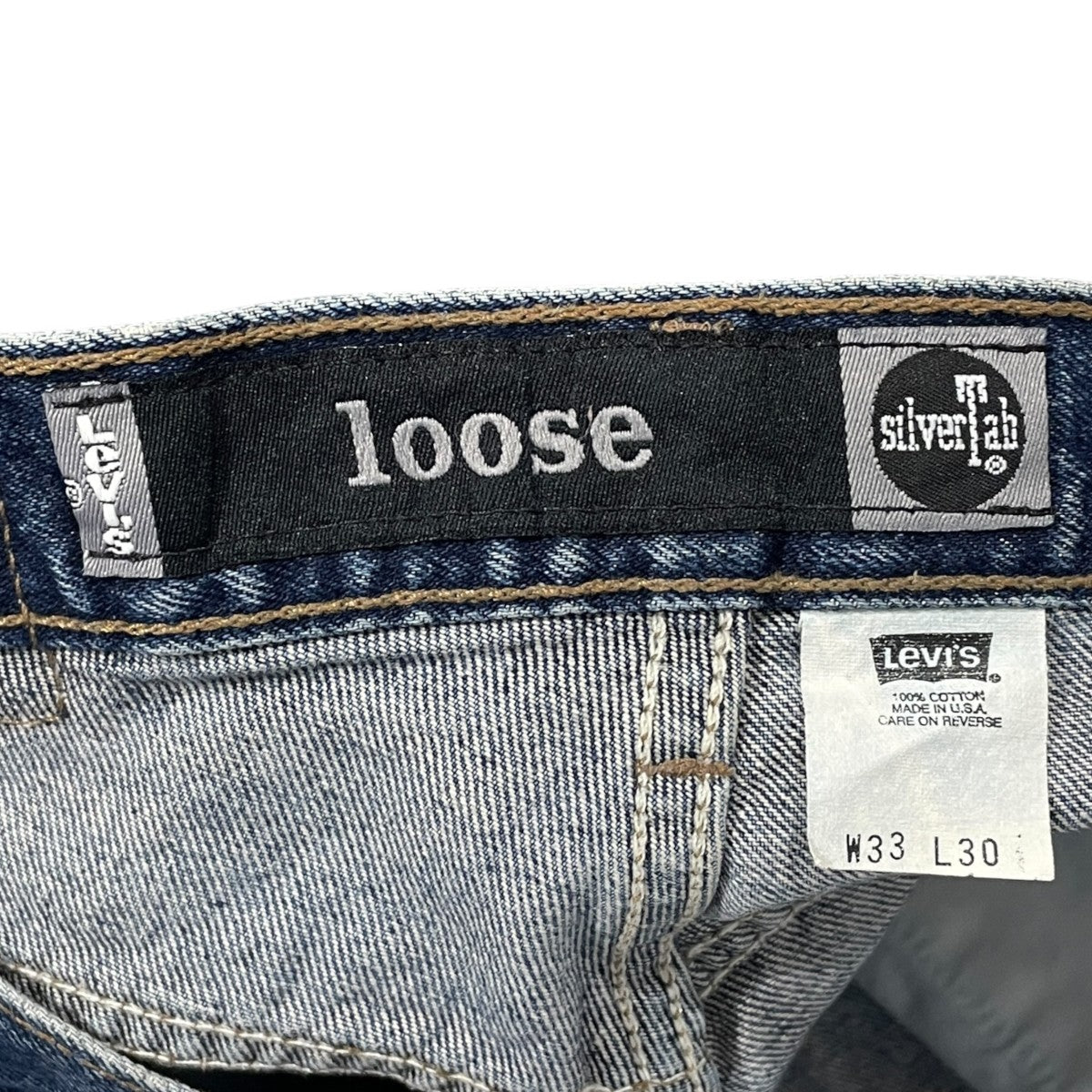 90s デニムパンツ LOOSE ルーズ MADE IN USA ボタン裏513 43565-0811