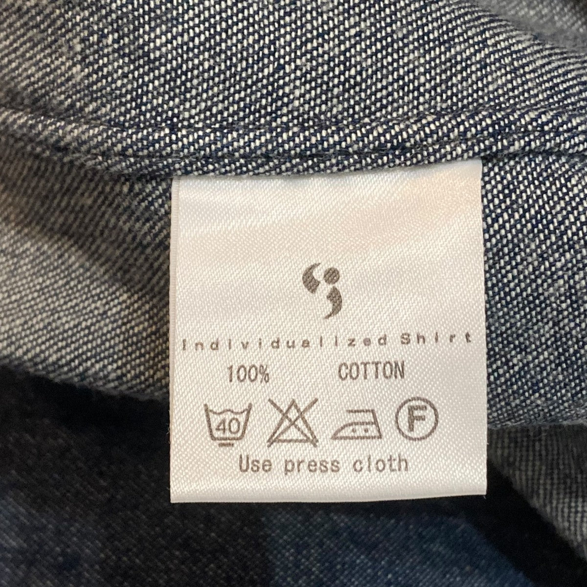 INDIVIDUALIZED SHIRTS デニムシャツ 古着・中古-7枚目のアイテム画像