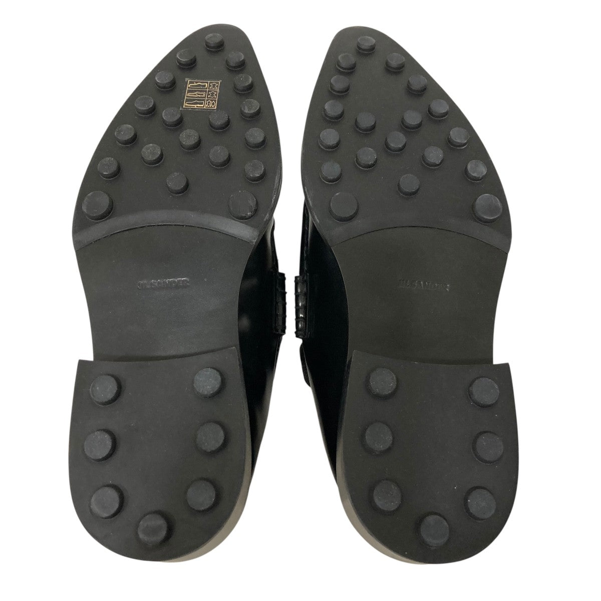 JIL SANDER(ジルサンダー) レザー ポインテッドトゥ ローファーレザー