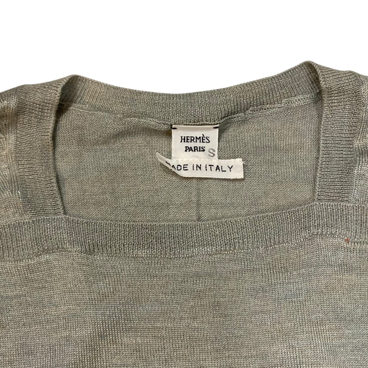 HERMES ニットベスト 古着・中古-3枚目のアイテム画像