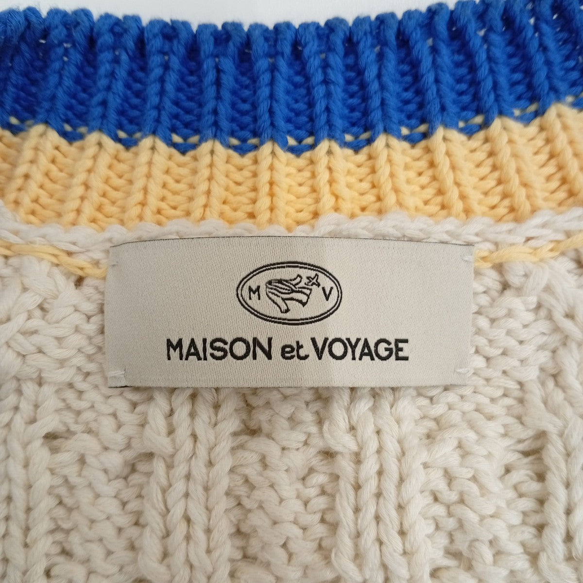 MAISON＆VOYAGE ニットベスト24-02-51-02002-TN 古着・中古-4枚目のアイテム画像