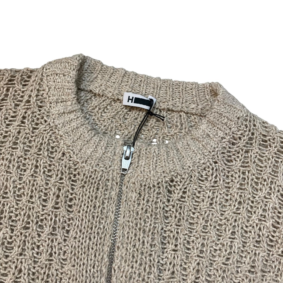 H BEAUTY＆YOUTH ジップアップリネンカーディガン1628-000030-2100 古着・中古-3枚目のアイテム画像