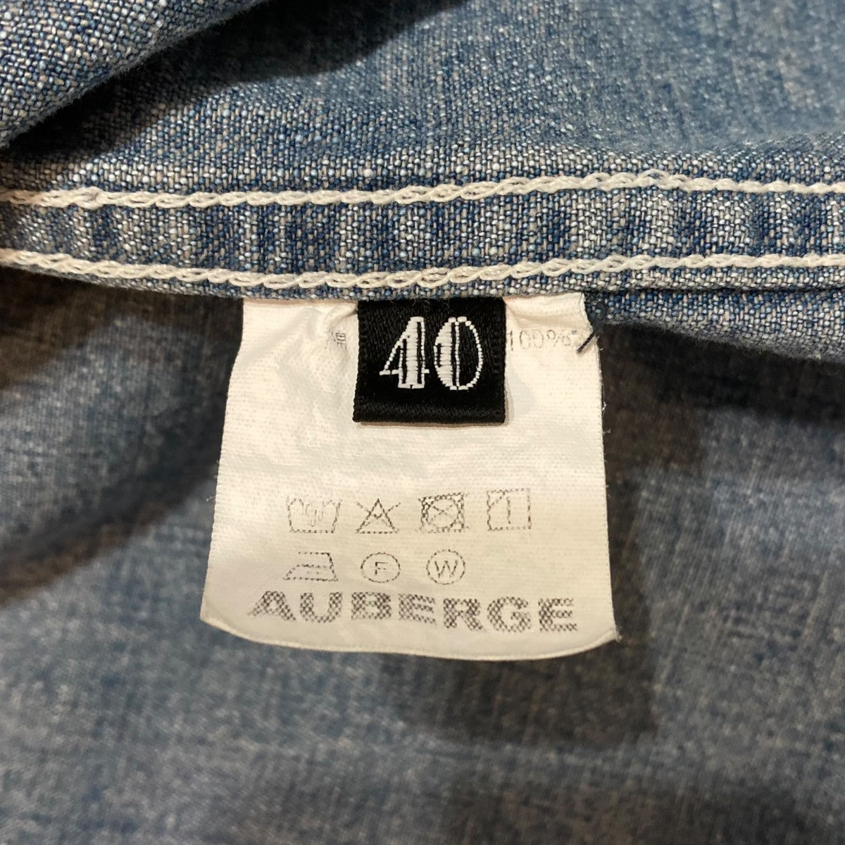 AUBERGE デニムカバーオール 古着・中古-7枚目のアイテム画像
