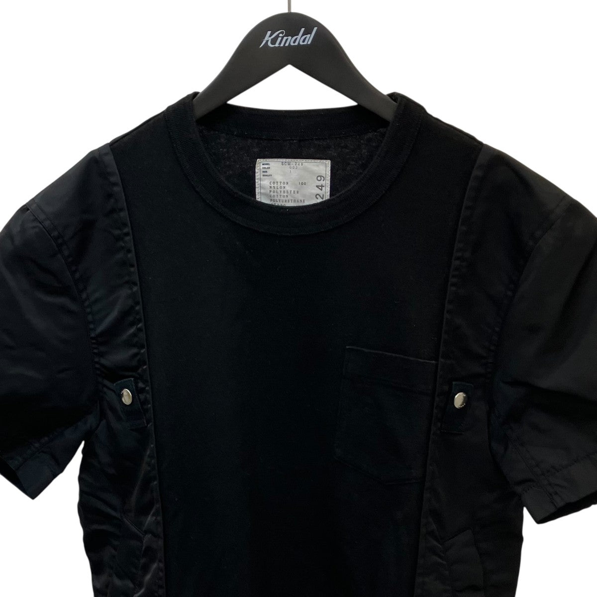 sacai 半袖カットソーSCM249 古着・中古-2枚目のアイテム画像