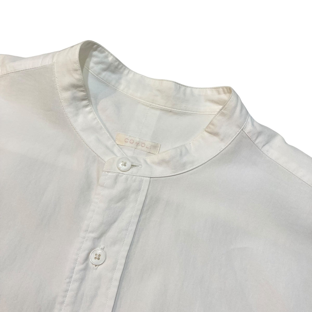 COMOLI BAND COLLAR SHIRT バンドカラーシャツ T01-02002 古着・中古-3枚目のアイテム画像