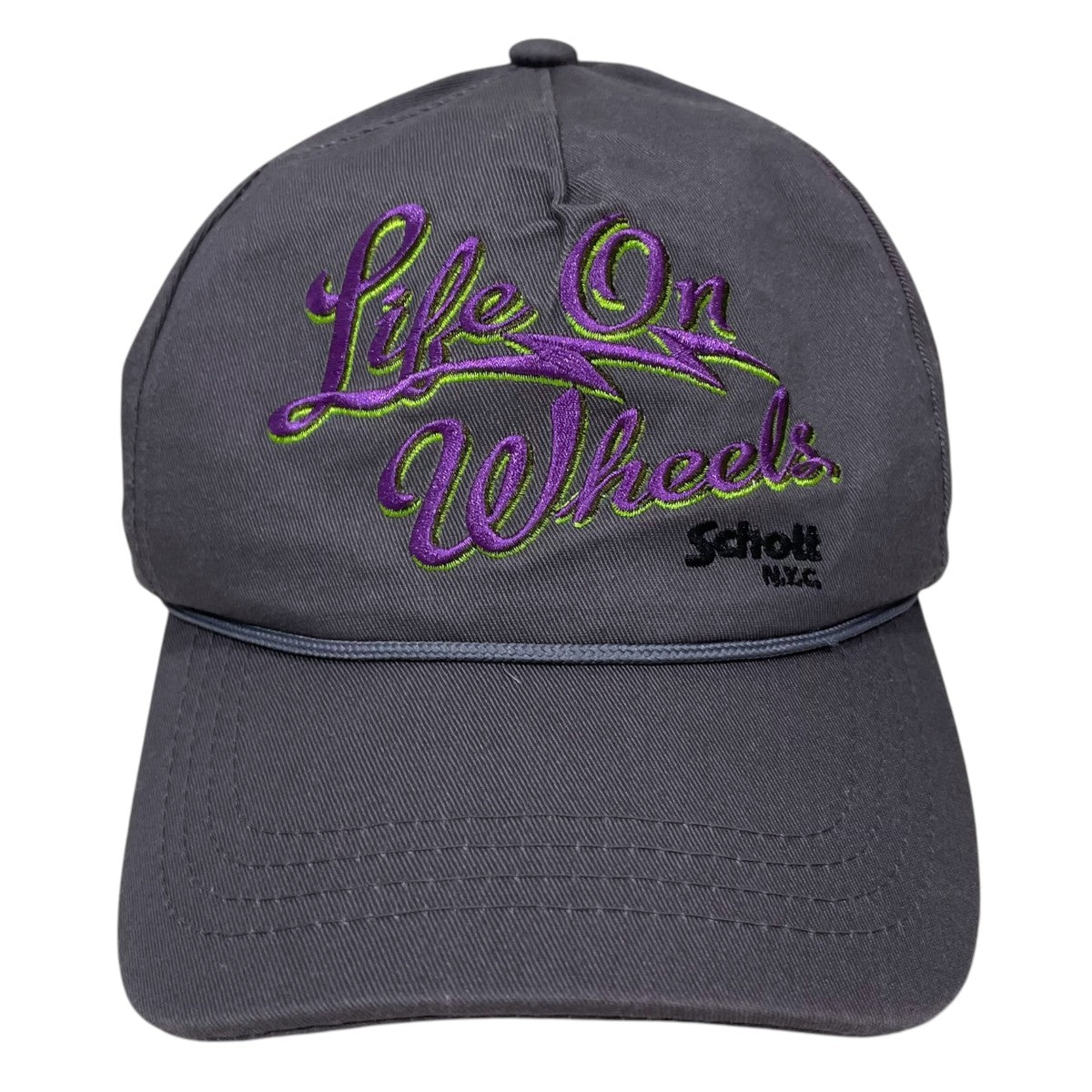 Schott 23SS トラッカーベースボールキャップ TC TWILL CAP LIFE ON WHEELS テトロンコットン ツイル キャップ ライフ オン ホイールズ 782-3174011 古着・中古-2枚目のアイテム画像