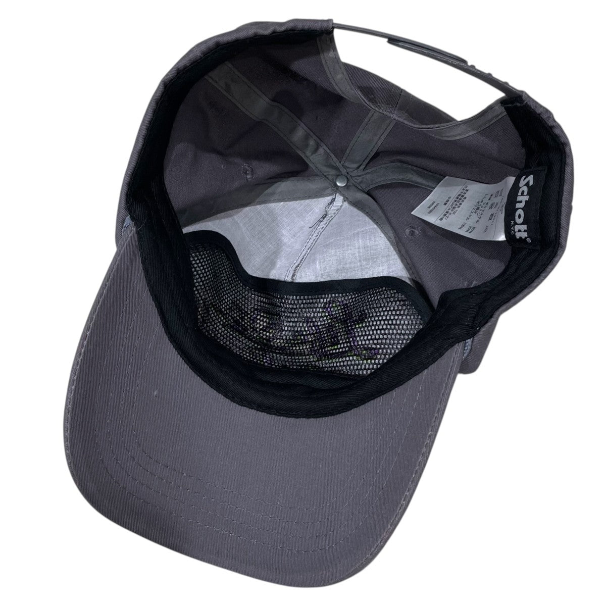 Schott 23SS トラッカーベースボールキャップ TC TWILL CAP LIFE ON WHEELS テトロンコットン ツイル キャップ ライフ オン ホイールズ 782-3174011 古着・中古-5枚目のアイテム画像