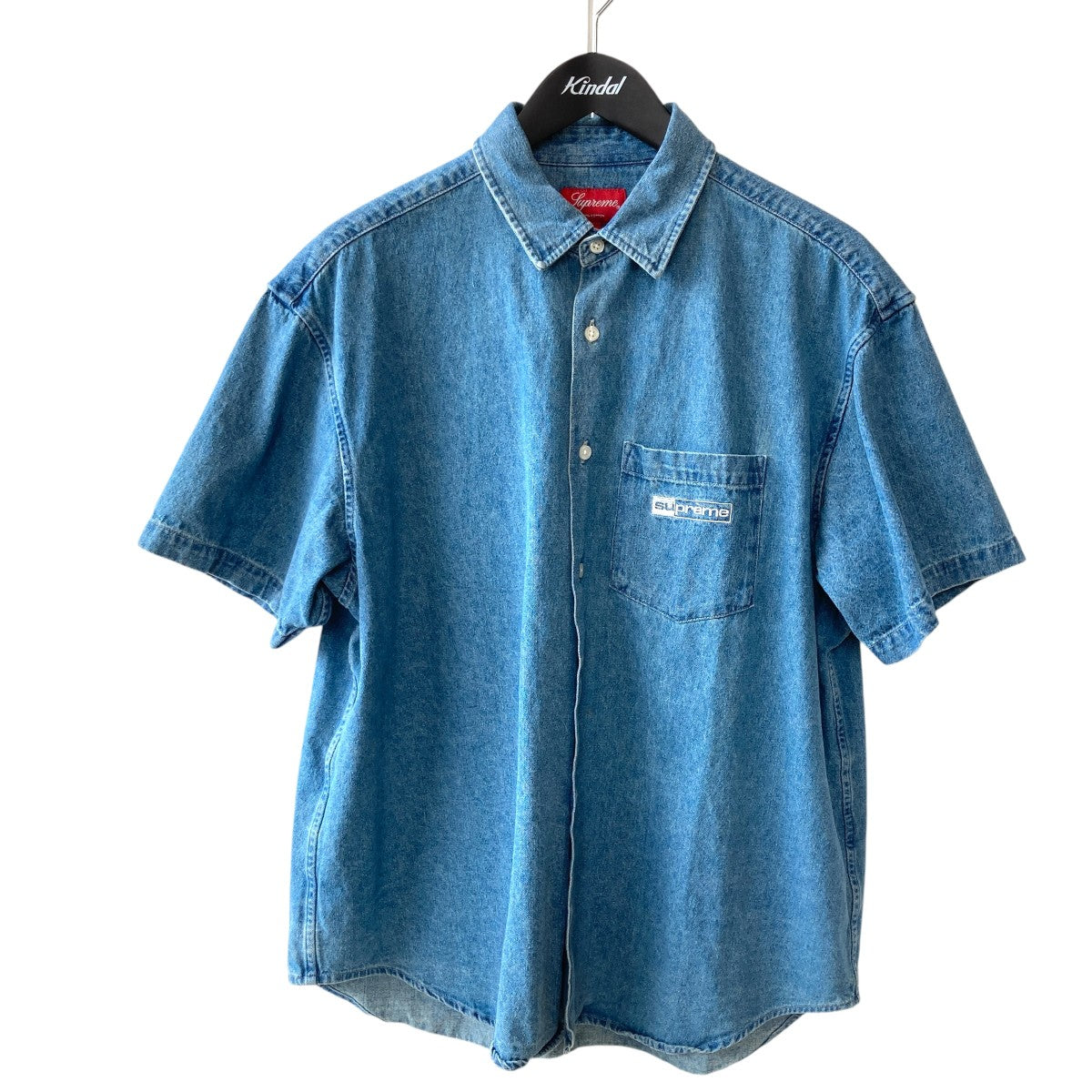 Supreme 20SSInvert Denim Shirt半袖デニムシャツ 古着・中古-1枚目のアイテム画像
