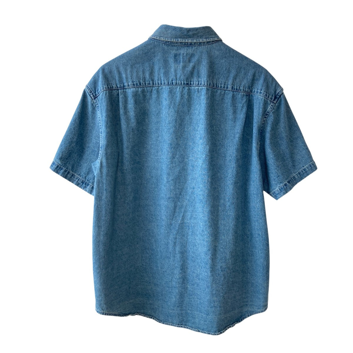 Supreme 20SSInvert Denim Shirt半袖デニムシャツ 古着・中古-2枚目のアイテム画像
