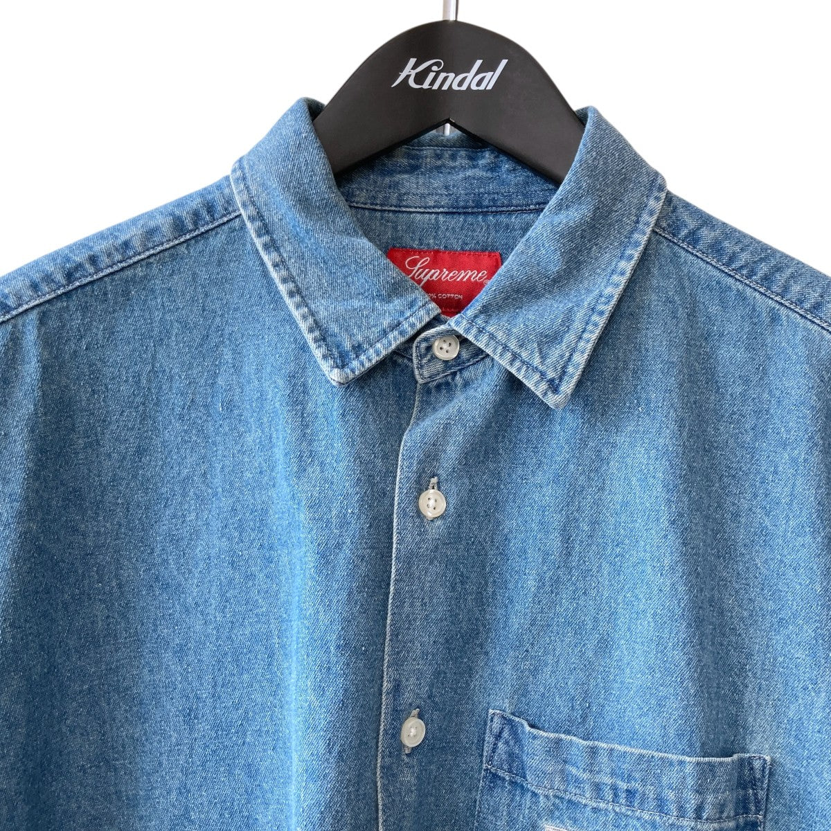 Supreme 20SSInvert Denim Shirt半袖デニムシャツ 古着・中古-3枚目のアイテム画像