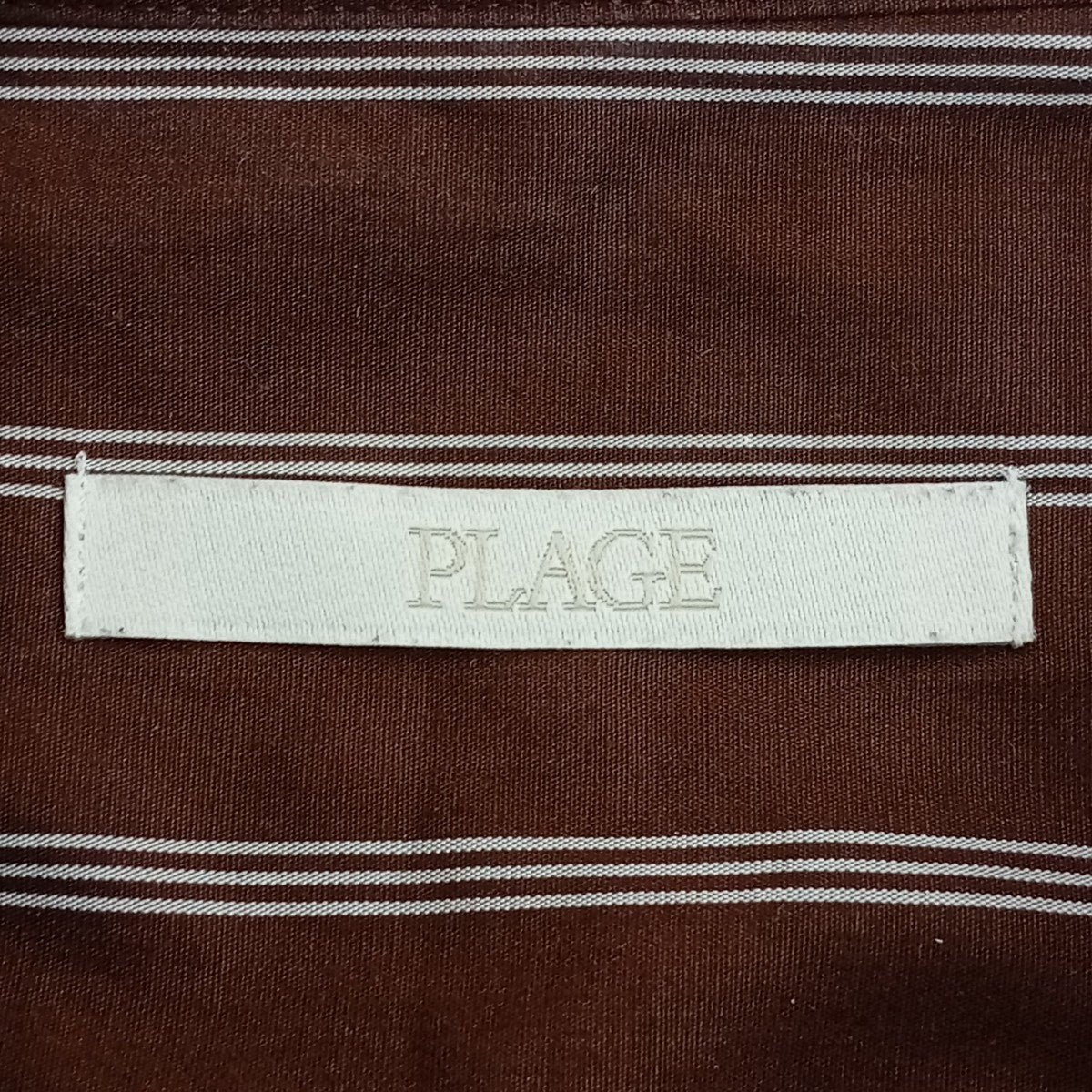 Plage ストライプ長袖シャツ 古着・中古-3枚目のアイテム画像