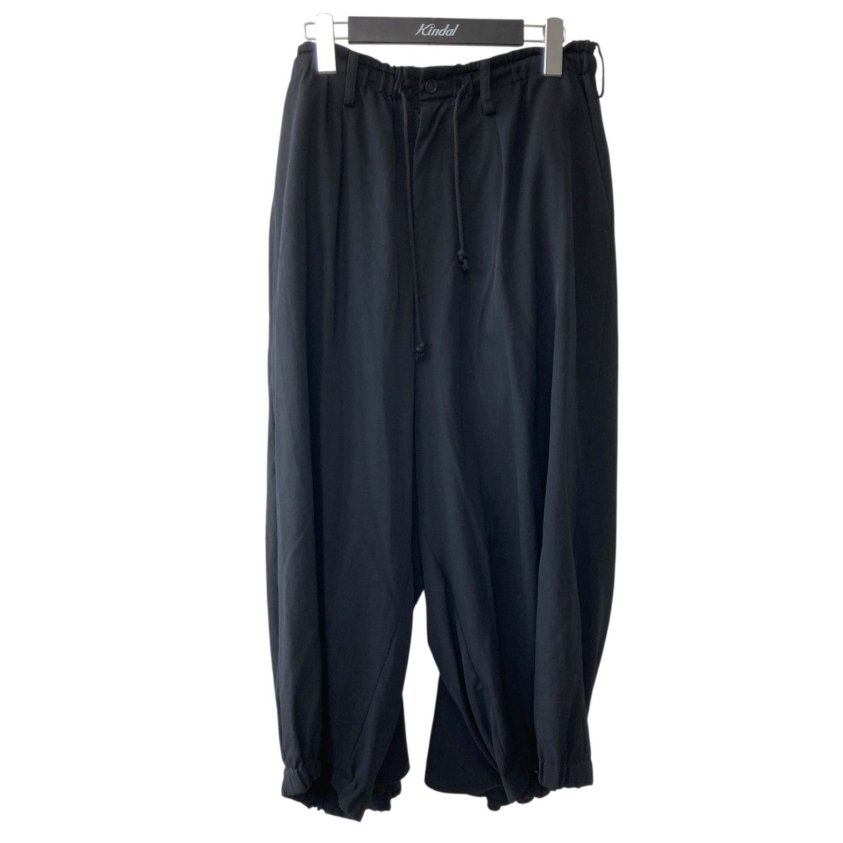 Yohji Yamamoto pour homme KARASU Pants Wrinkled GabardineイージーパンツHH-P48-100 古着・中古-1枚目のアイテム画像