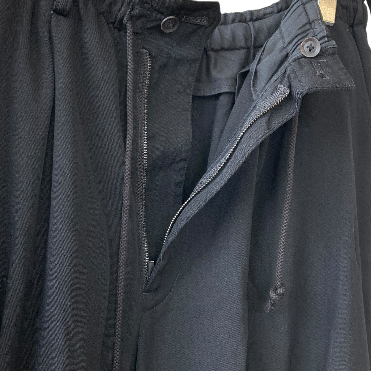 Yohji Yamamoto pour homme KARASU Pants Wrinkled GabardineイージーパンツHH-P48-100 古着・中古-3枚目のアイテム画像