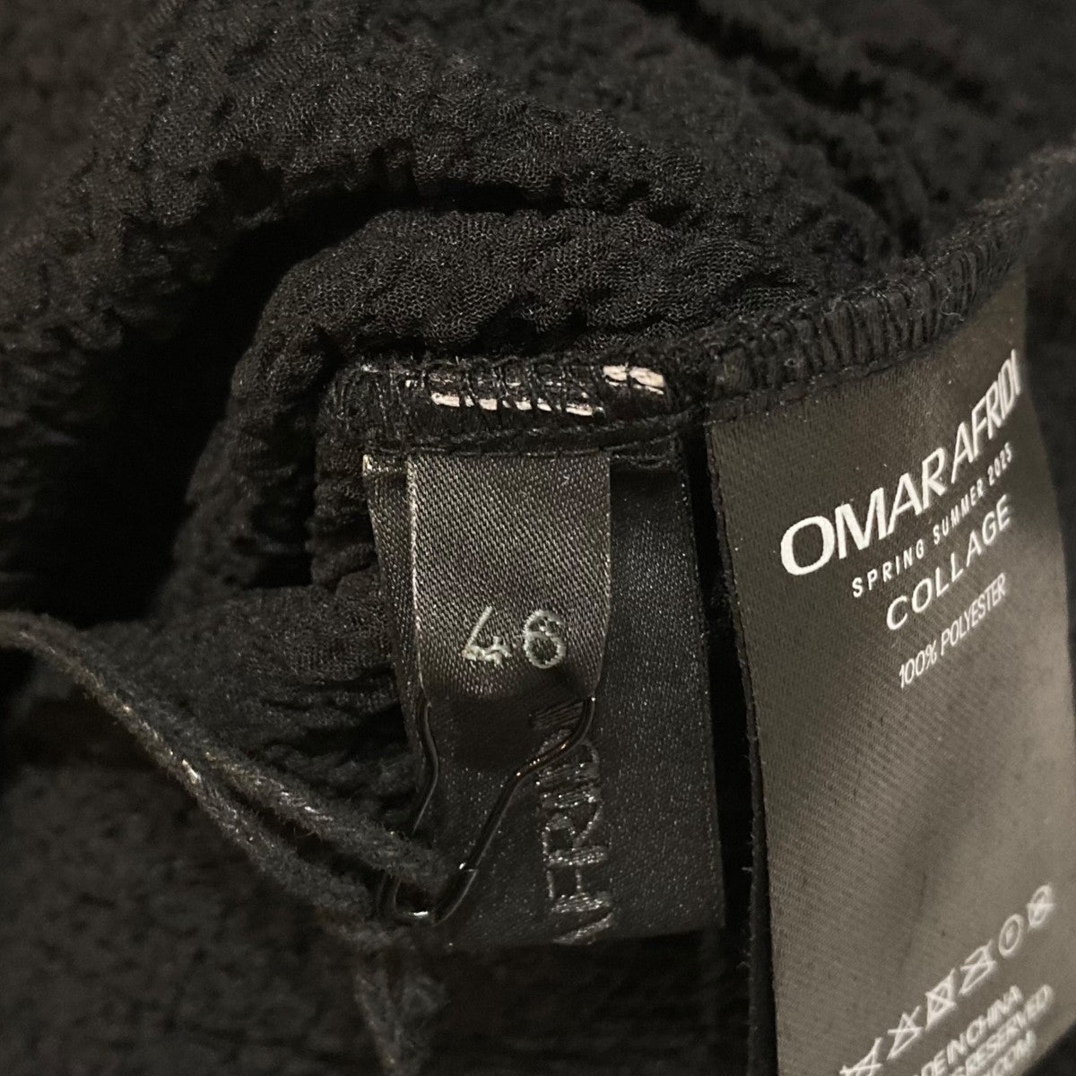 Omar Afridi 参考価格 ￥59，400 DRAPED L S TOP] 長袖カットソー 古着・中古-7枚目のアイテム画像