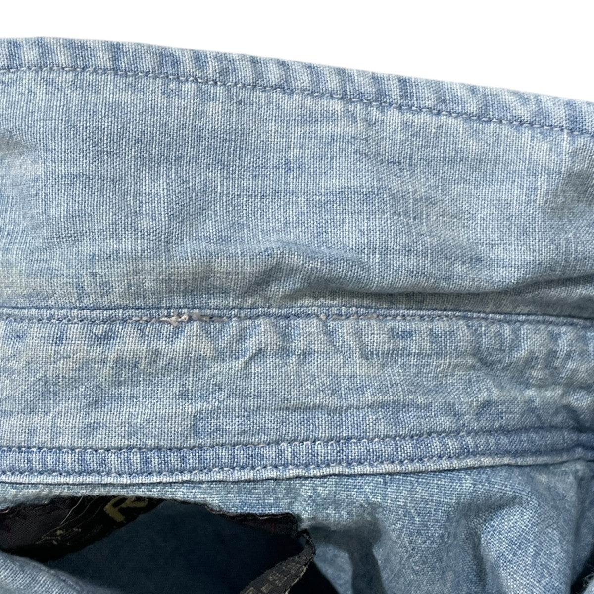 加工ウエスタンデニムシャツ Slim Fit Chambray Western Shirt - Davey Wash スリムフィット シャンブレー ウエスタンシャツ 782796403001