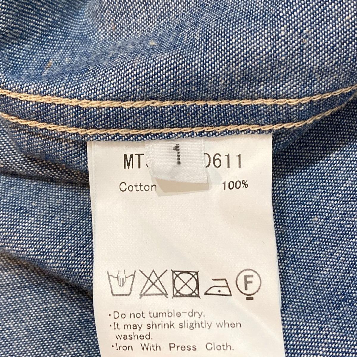 MAATEE＆SONS WORK SH - Indigo長袖シャツMT5303-0611 古着・中古-5枚目のアイテム画像