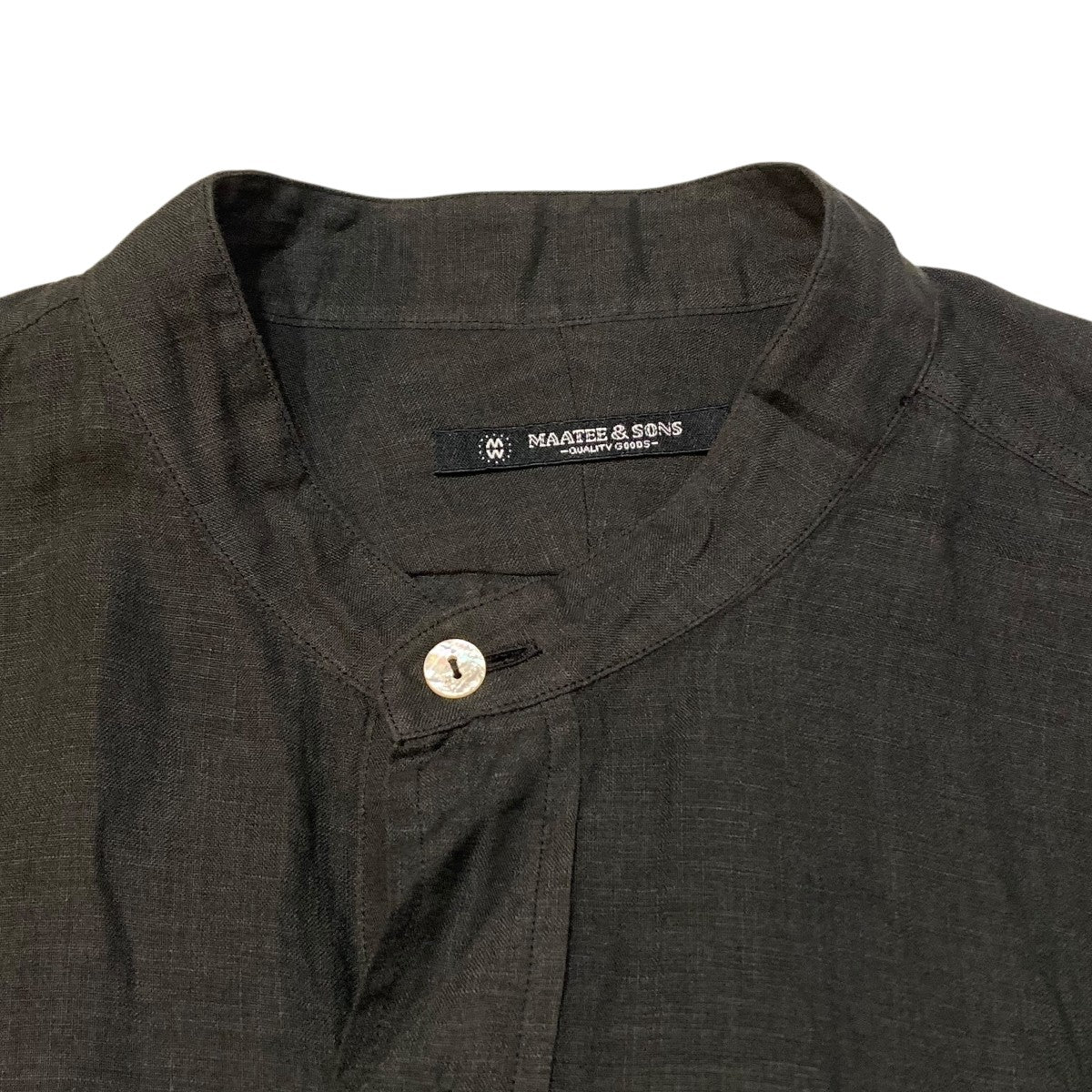 MAATEE＆SONS LINEN PULLOVER シャツプルオーバーシャツMT5103-0618 古着・中古-3枚目のアイテム画像