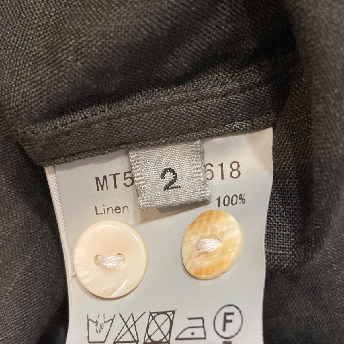 MAATEE＆SONS LINEN PULLOVER シャツプルオーバーシャツMT5103-0618 古着・中古-5枚目のアイテム画像