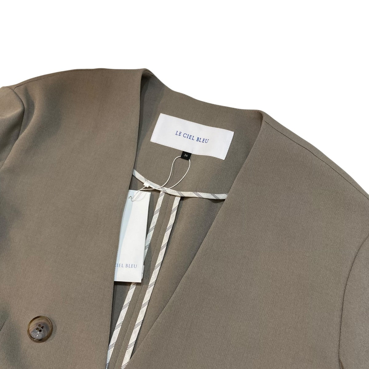 LE CIEL BLEU(ルシェルブルー) Curve Line Blazer カーブライン
