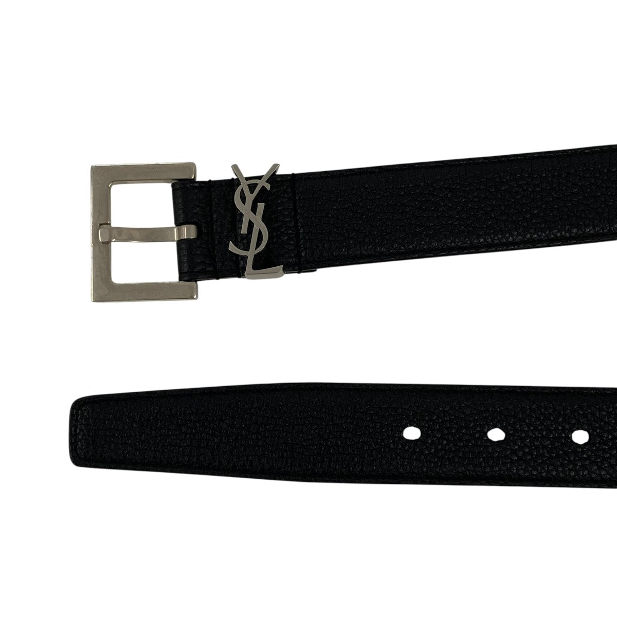 Yves Saint Laurent モノグラム・グレインレザーベルトGRZ554773 古着・中古-3枚目のアイテム画像