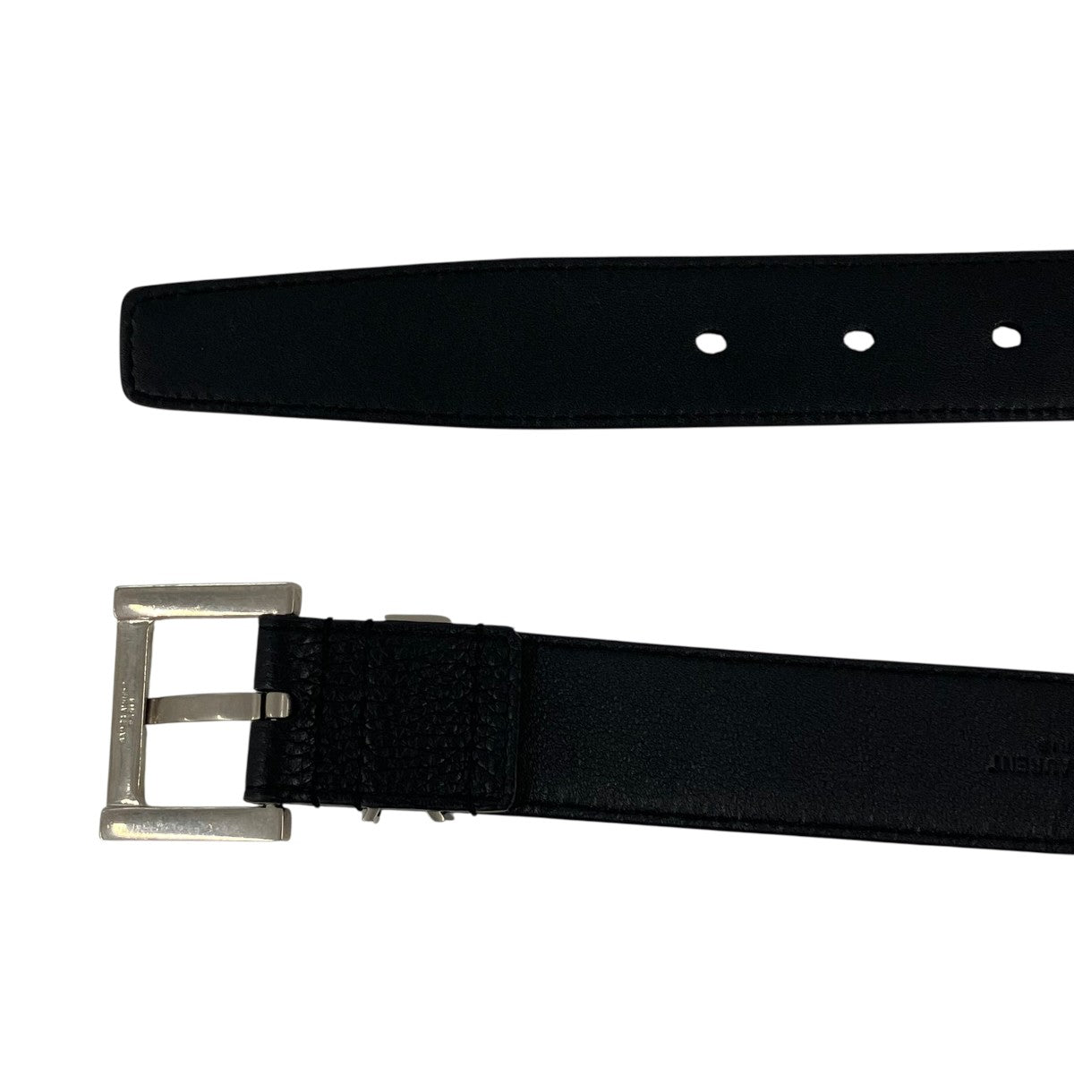 Yves Saint Laurent モノグラム・グレインレザーベルトGRZ554773 古着・中古-4枚目のアイテム画像