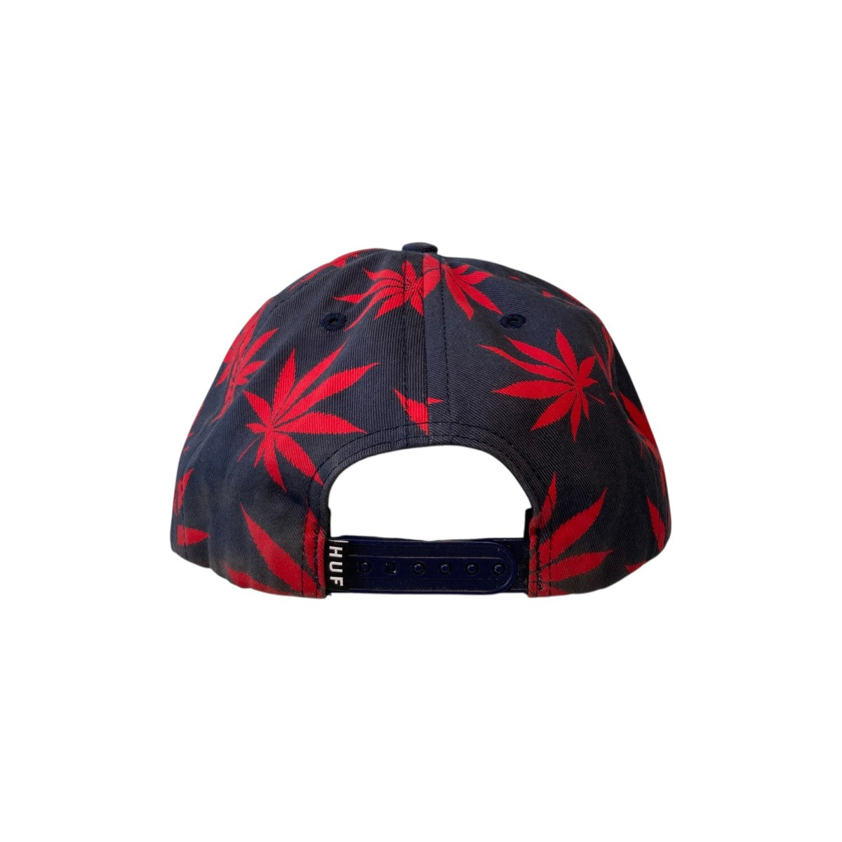 HUF レッドリーフ柄キャップ 古着・中古-4枚目のアイテム画像