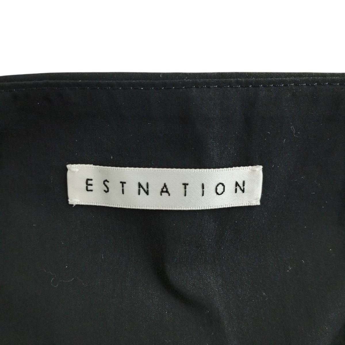 ESTNATION クルーネックタックシャツブルゾン長袖ブラウス41-109-05-050329 古着・中古-3枚目のアイテム画像