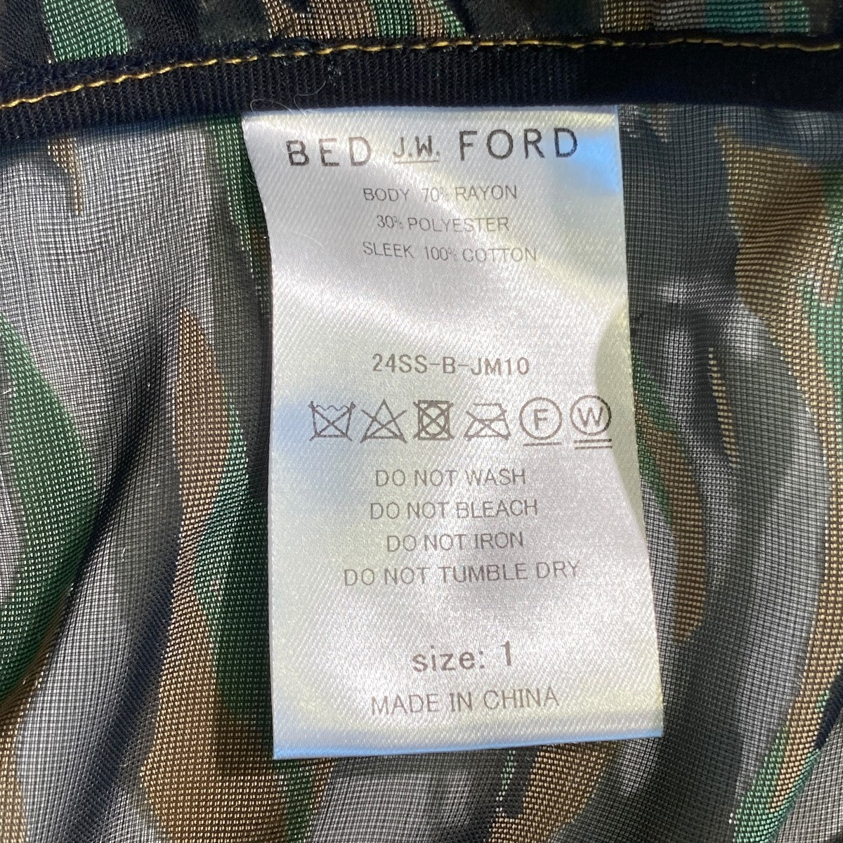 BED J．W． FORD Velvet M-65ジップジャケット24SS-B-JM10 古着・中古-5枚目のアイテム画像