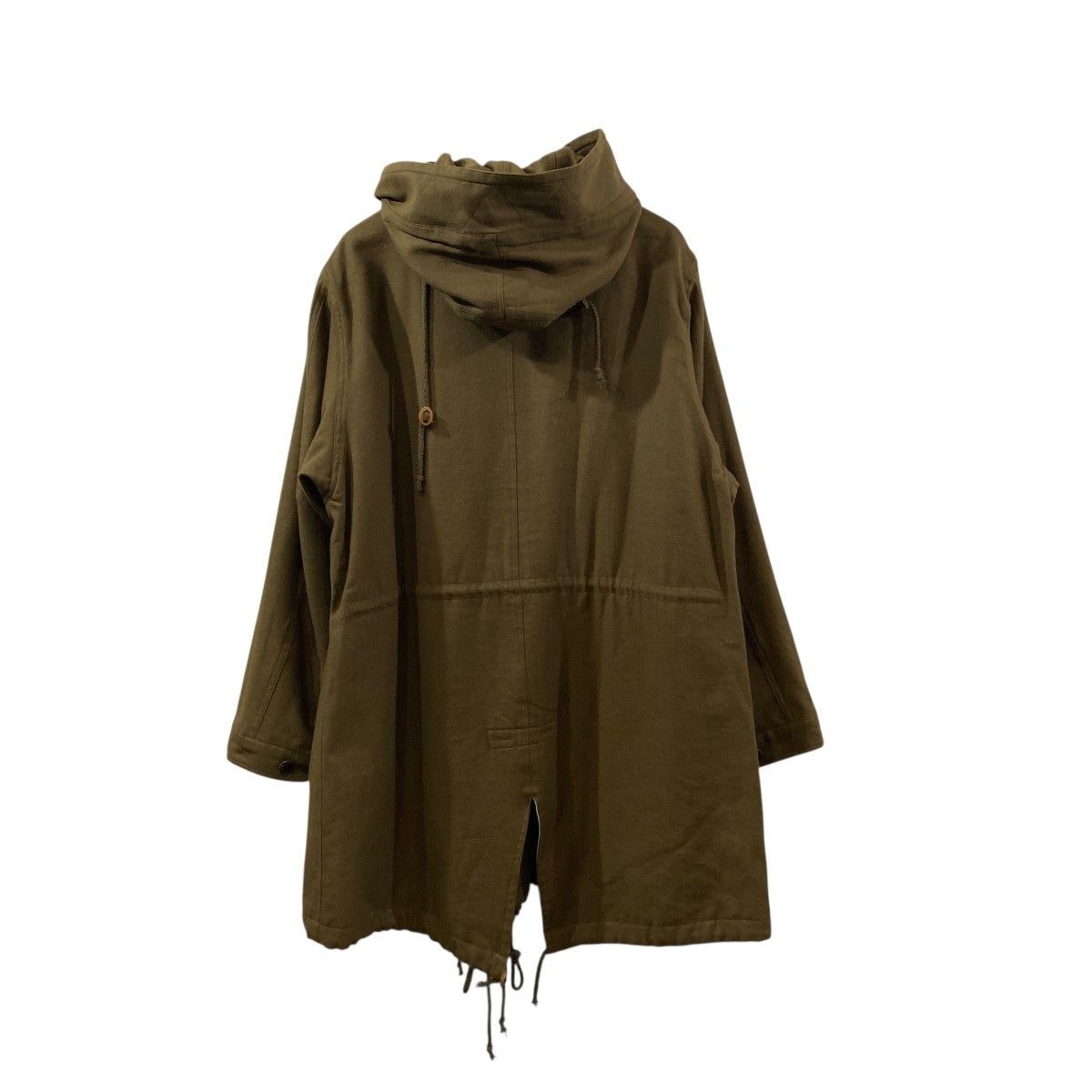 CASHMERE 和紙 WASHER TWILL FISHTAIL COATフーデッドコートMT2303-0704