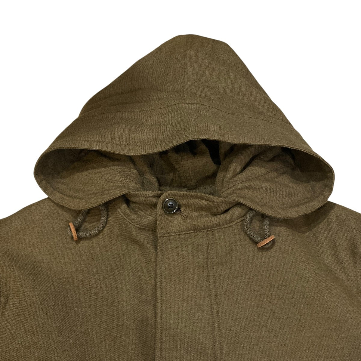 CASHMERE 和紙 WASHER TWILL FISHTAIL COATフーデッドコートMT2303-0704