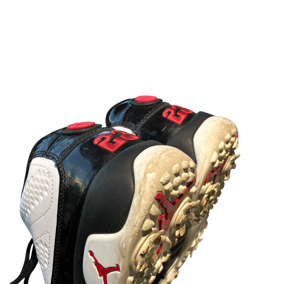 NIKE Air Jordan 9 Golf White／Black／True RedスニーカーFJ5934-100 古着・中古-8枚目のアイテム画像