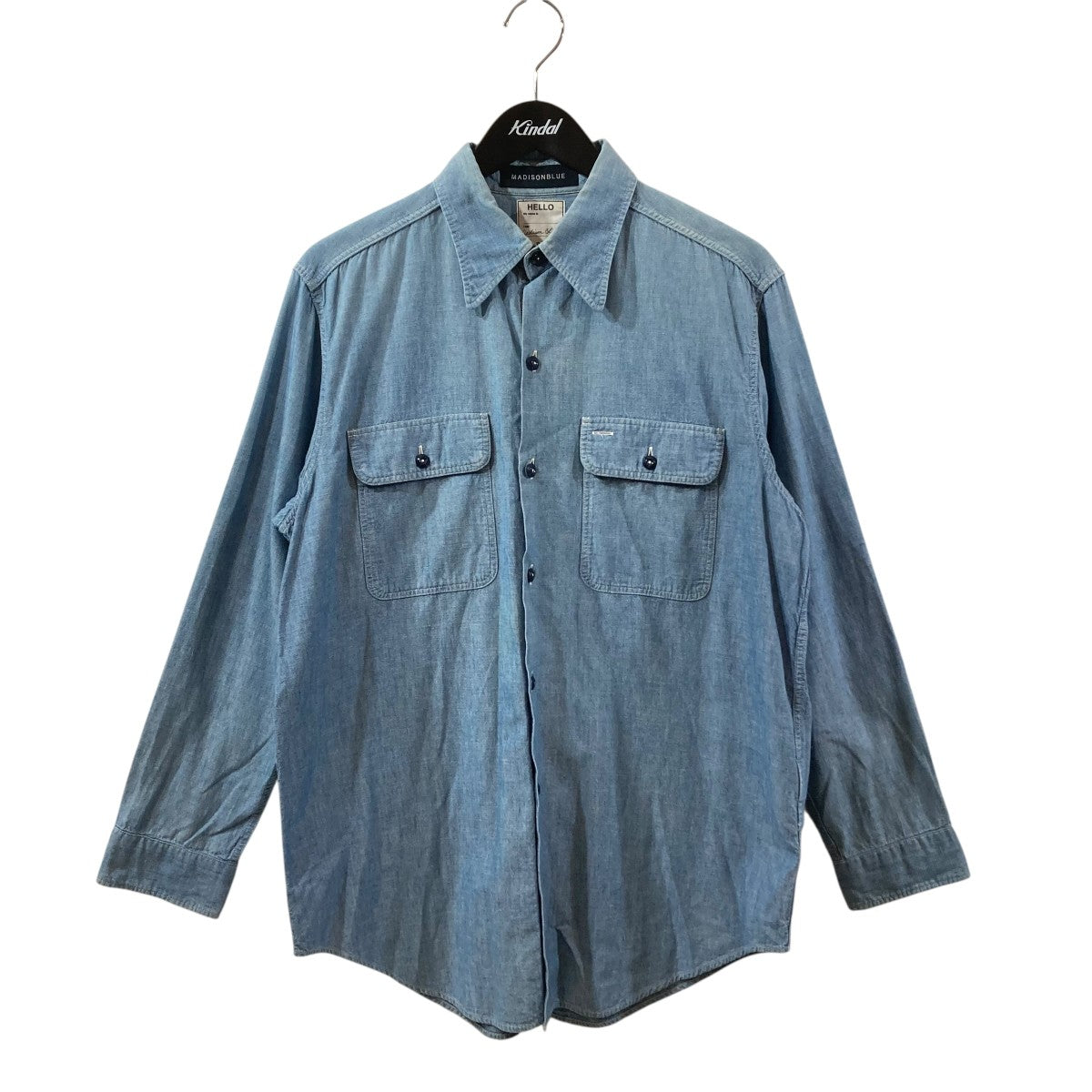 MADISON BLUE シャンブレーシャツMB167-5007 古着・中古-1枚目のアイテム画像