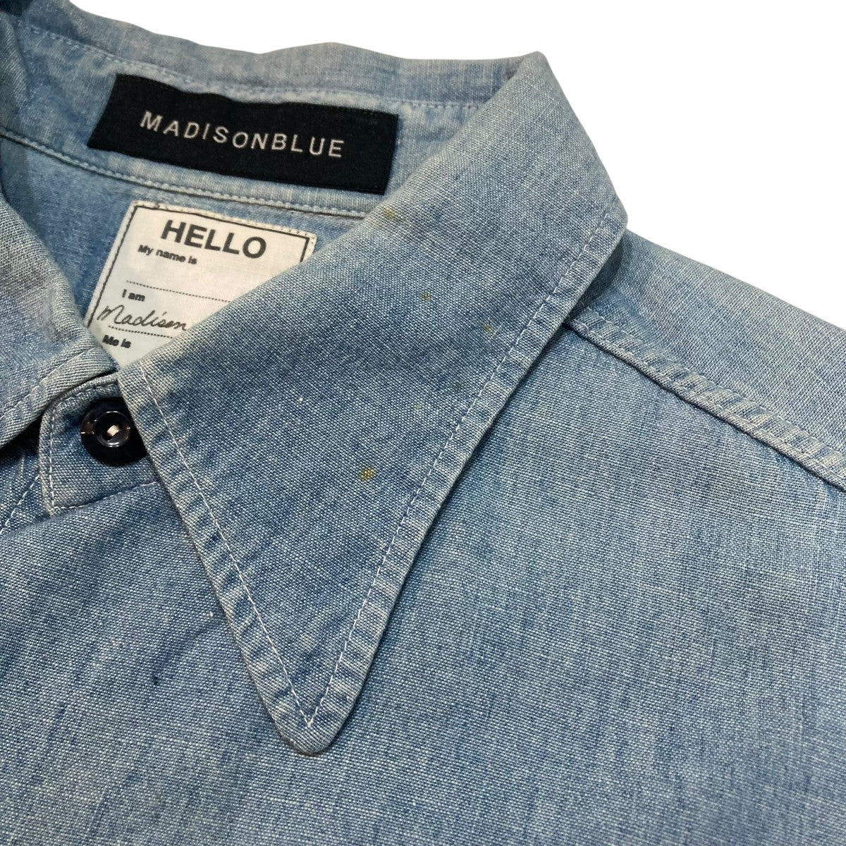 MADISON BLUE シャンブレーシャツMB167-5007 古着・中古-4枚目のアイテム画像