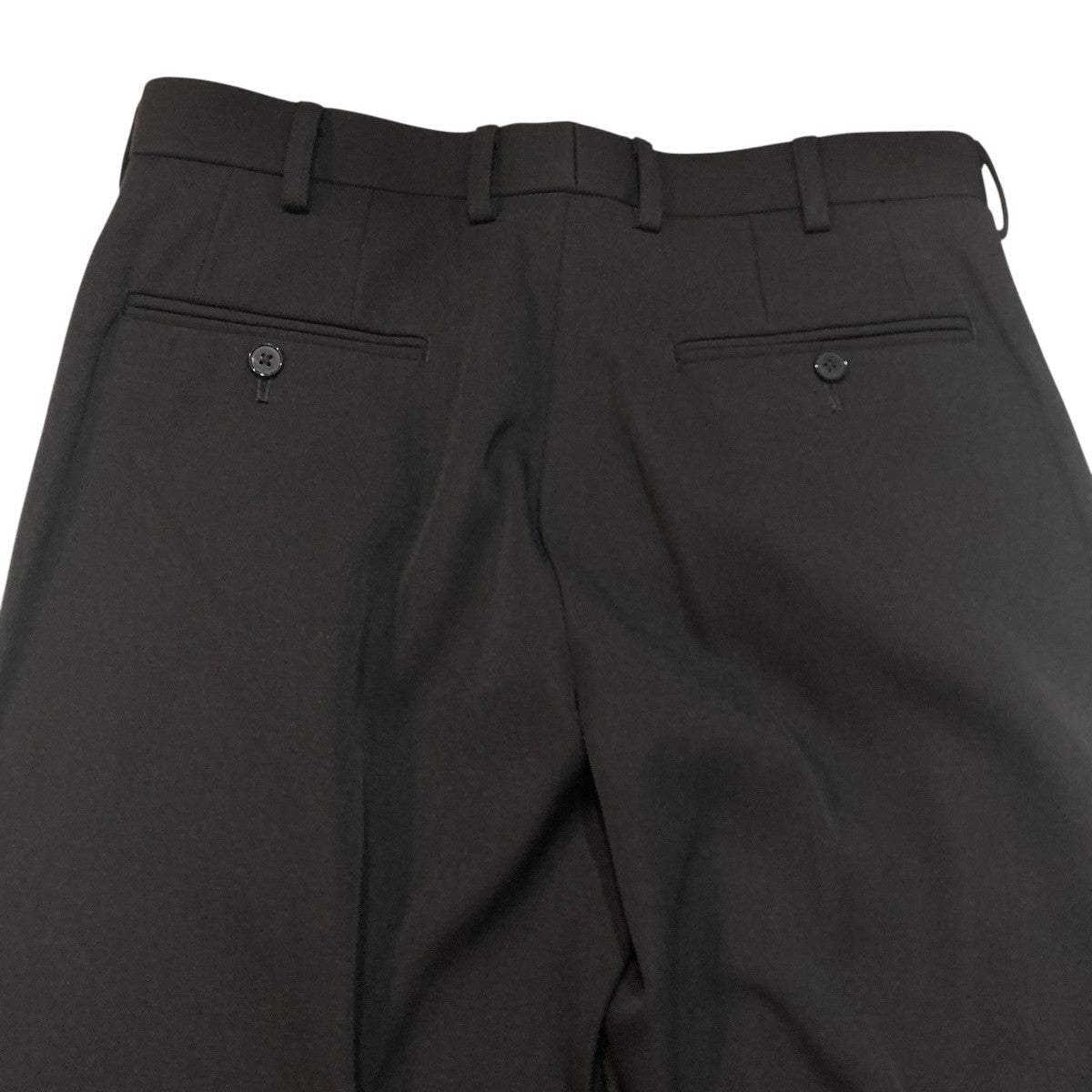 SATEEN GABARDINE TUCK TROUSERSスラックス21-02-023