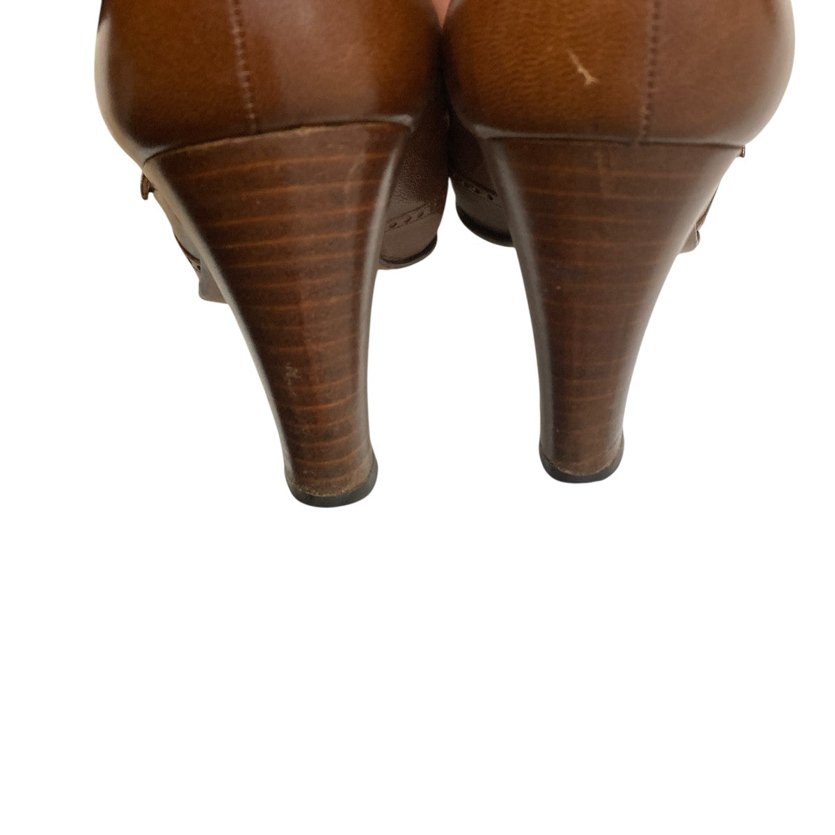 old GUCCI タッセルヒールローファーヒールパンプス