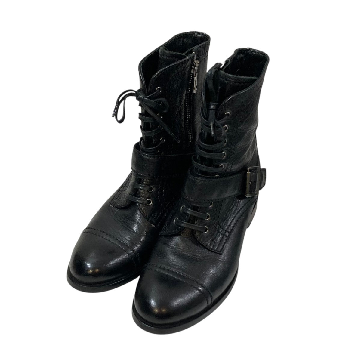PRADA DEER LEATHER COMBAT ANKLE BOOTSブーツ 古着・中古-1枚目のアイテム画像