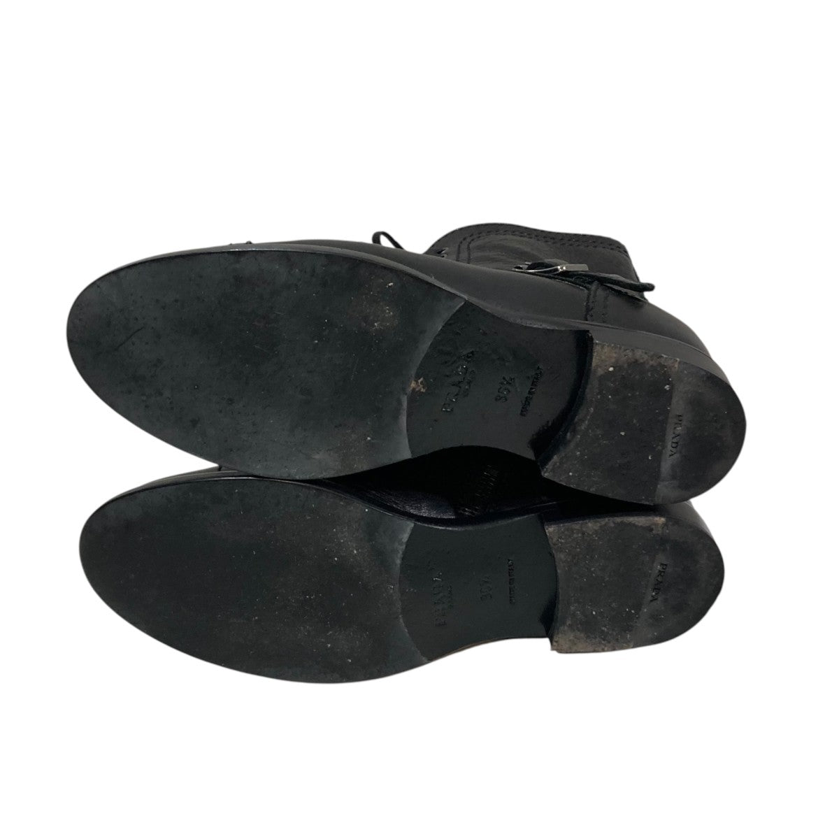 PRADA DEER LEATHER COMBAT ANKLE BOOTSブーツ 古着・中古-5枚目のアイテム画像